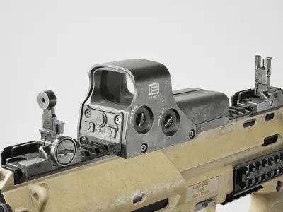 HK MP7 Low-poly 3D model purchase