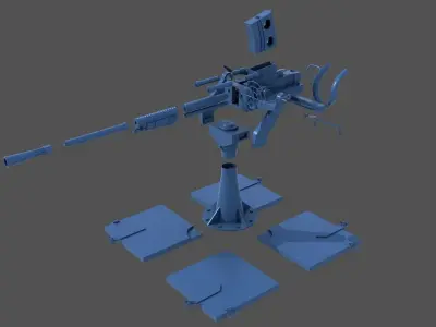 Japanese Type96 25mm AT-AA - Commercial license - 1-4 scale 3D print model