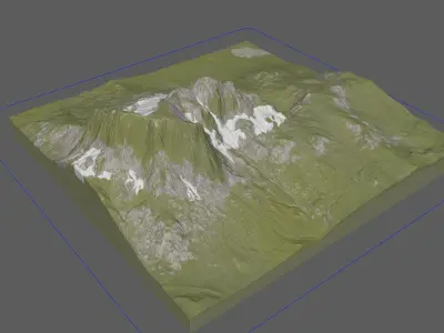 Snow Mountain 3D model