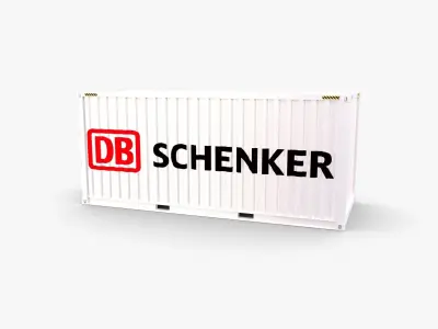 20ft Shipping Container DB Schenker 3D model
