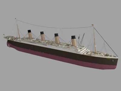 titanic new Low-poly 3D model