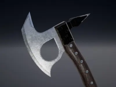 Axe Type 1 Low-poly 3D model