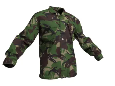 British Combat Jacket DPM CS95 - Marvelous Designer 3D model