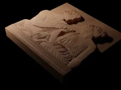 Greek Marble Statues CNC 3d Print High Relief Sand Casting 3D print model