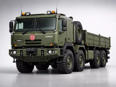 Heavy Military Offroad Truck Tactical Transport Vehicle 3D model