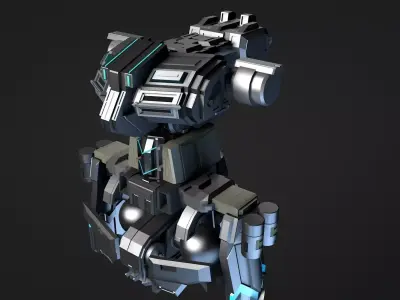 gundam robot cool 3D model