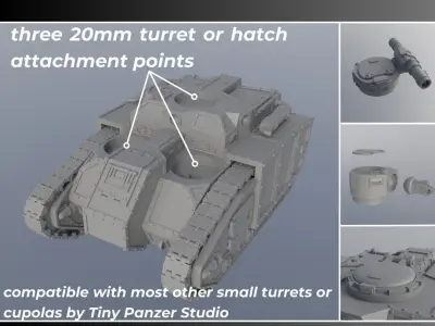 Hamster Infantry Fighting Vehicle Transport 3D print model