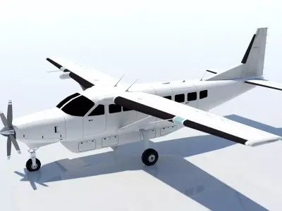 Cessna C208 CARAVAN Static Low-poly 3D model