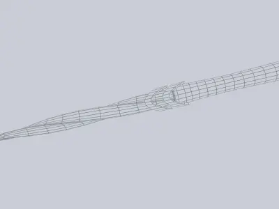 Alien tech weapon Low-poly 3D model