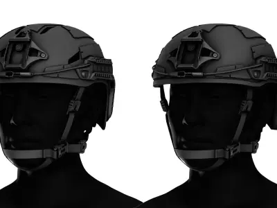 GALVION CAIMAN BUMP AND BALLISTIC HELMET BUNDLE Low-poly 3D model
