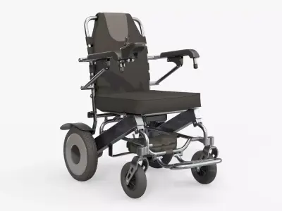 Lite powered folding wheelchair 3D model