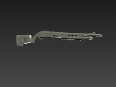 Remington 870 tactical 3D model