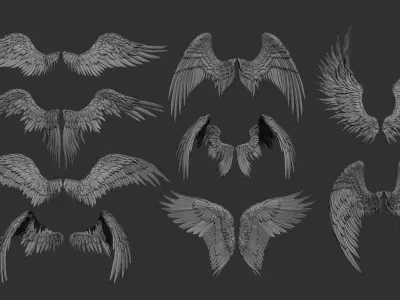 11 Wings 3D model