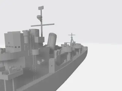 US Nave Ship Fetcher class tactical wargaming 3D print model