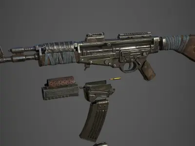 STG-44 ak - rifle Low-poly 3D model