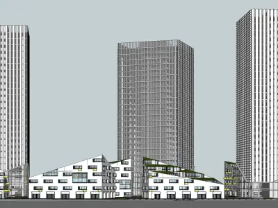 Sketchup Residential Complex S3 3D model