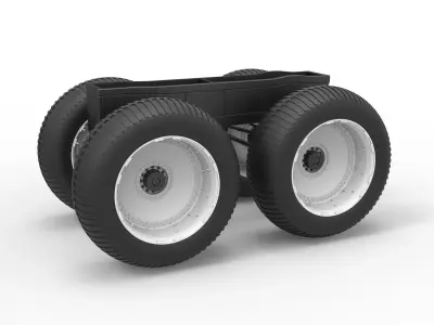Chassis of vintage monster truck Scale 1 to 25 3D print model purchase