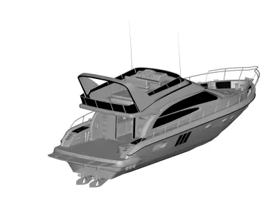Yacht 3D model get