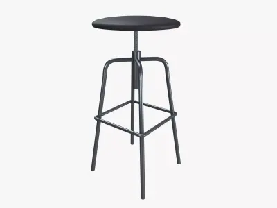 Industrial stool Low-poly 3D model