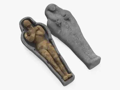 Mummy in the Sarcophagus 3D model