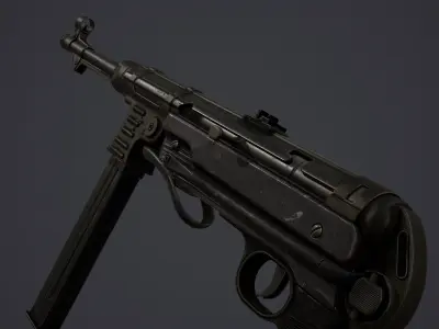 MP40 - WWII Low-poly 3D model