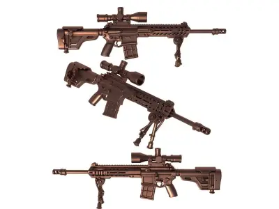 kmr 762  -  rifle  3D print model