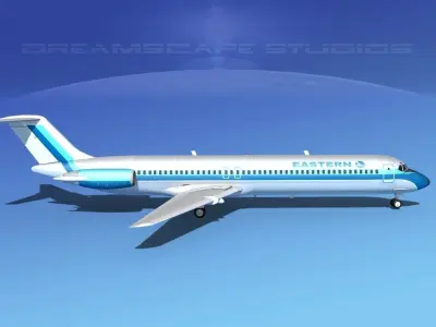 Douglas DC-9-50 Eastern 2 3D model