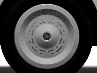 Generic EV Small Van 2023 wheel 3D model