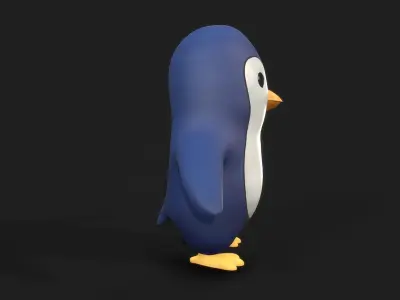 Penguin - Stylised PBR Character Low-poly 3D model