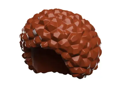 Custom3Dprint Minifigure Accessory - Minifigure Hair S2 - 006 3D print model