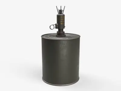 Bouncing Betty M16 Landmine 3D model