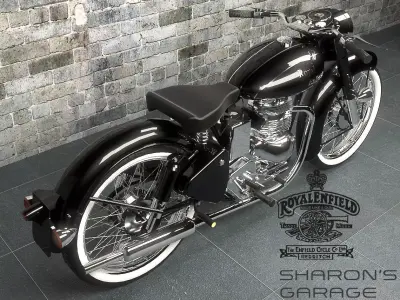 Royal Enfield Vintage Bike 3D model