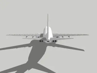 Boeing 737-300 Low-poly 3D model