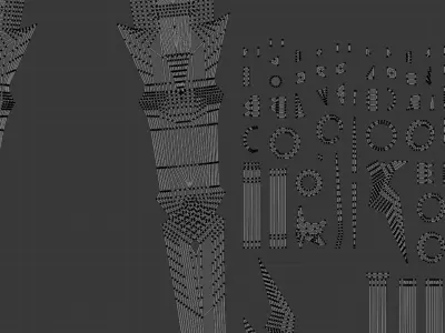 Inferno Blade - Low Poly Demonic Sword Low-poly 3D model