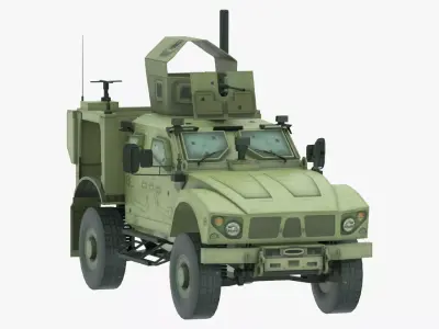 Mine Resistant Ambush Protected Vehicle Military Army Game Ready Low-poly 3D model