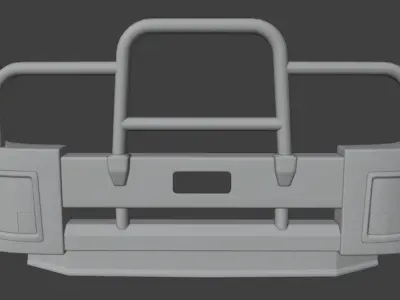 BUMPER BULL BARFOR ISUZU FVD  3D model