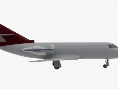 private aviation jet 3D model