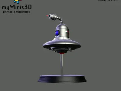 Dron 1 of the Invader Robots Warband 3D print model