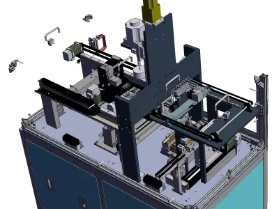 Contact switch automatic assembly line 3D model