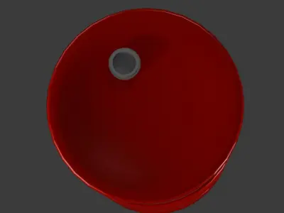 Barrel metal 3d Free low-poly 3D model