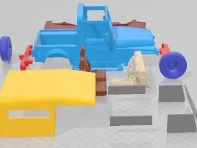 Mahindra Thar 2010 Printable Car 3D print model