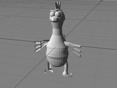 Cartoon Animal Chicken 3D model