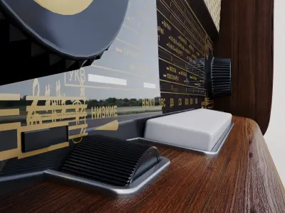 Muromets retro radio 3D model