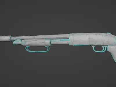 Shotgun 3D model 3