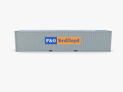 40ft Shipping Container PO Nedlloyd v1 3D model