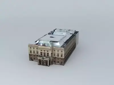Historical building of Slovak National Theatre Free 3D model