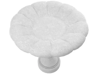 Bird Bath 3 Low-poly 3D model
