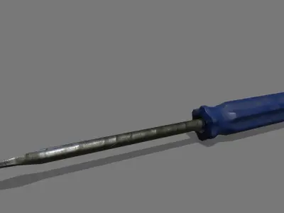 screwdriver Low-poly 3D model 38