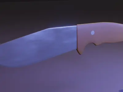 Knife  Golem Low-poly 3D model