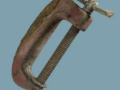 G Clamp - Photogrammetry Asset 3D PhotoScan Low-poly 3D model